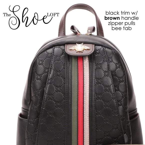 Quilted Bee Striped Backpack and Wallet Set - Picture 7 of 12